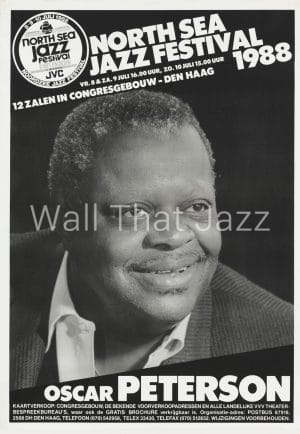 North Sea Jazz Artist Poster 1988 Oscar Peterson