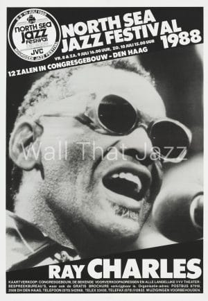 North Sea Jazz Artist Poster 1988 Ray Charles