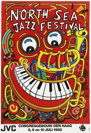 North Sea Jazz Art Poster 1988