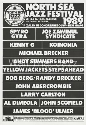 North Sea Jazz Artist Poster 1989 Names Spyro Gya
