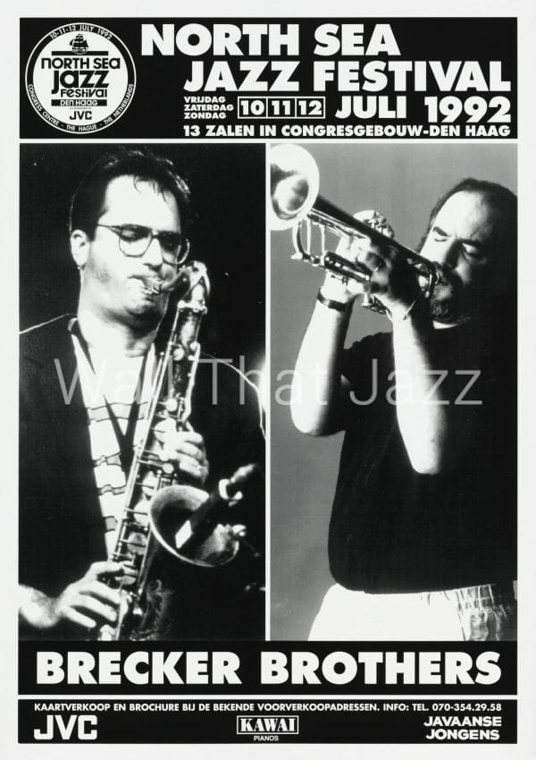 North Sea Jazz Artist Poster 1992 Brecker Brothers