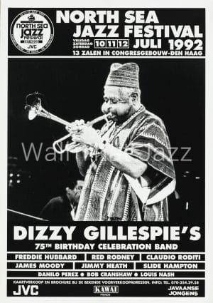North Sea Jazz Artist Poster 1992 Dizzy Gillespie