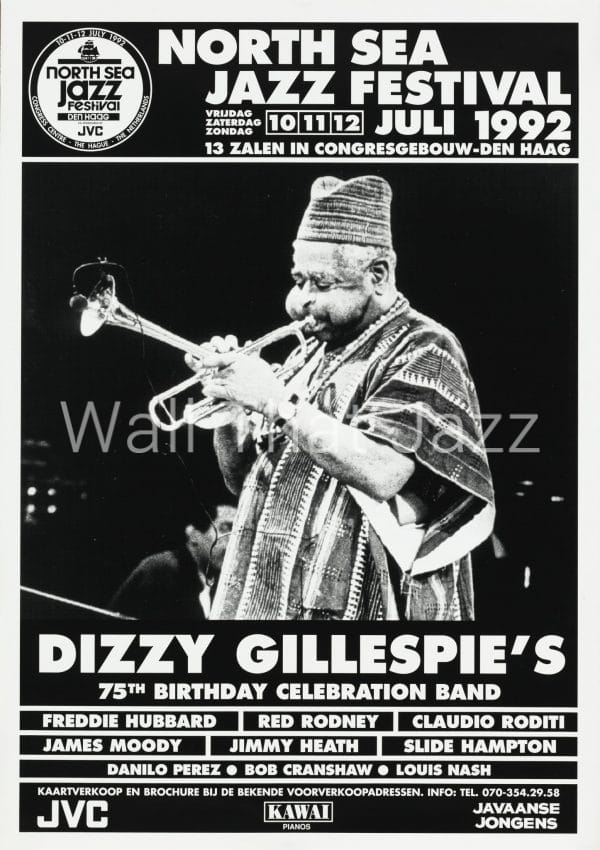 North Sea Jazz Artist Poster 1992 Dizzy Gillespie