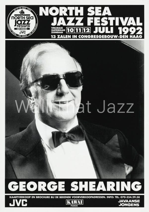 North Sea Jazz Artist Poster 1992 George Shearing