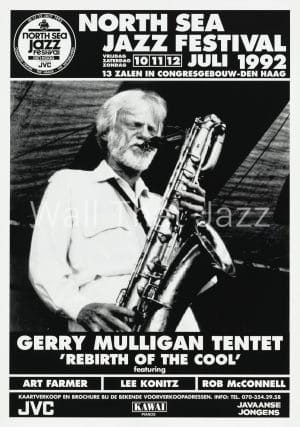 North Sea Jazz Artist Poster 1992 Gerry Mulligan