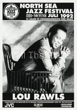 North Sea Jazz Artist Poster 1992 Lou Rawls