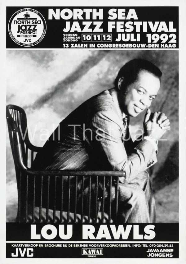 North Sea Jazz Artist Poster 1992 Lou Rawls