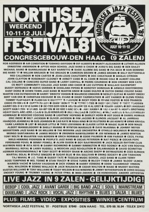 North sea jazz Artist poster 1981 Small