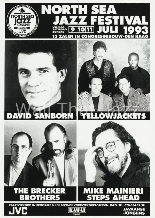 North Sea Jazz Artist Poster 1993 Mozaique David Sanborn