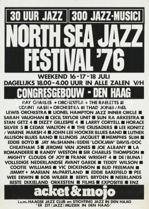 North Sea Jazz Artist Poster 1976 Programma