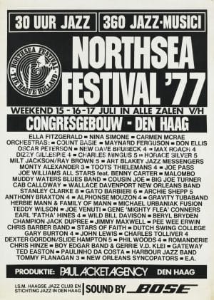 North sea Jazz Artist poster 1977 Names