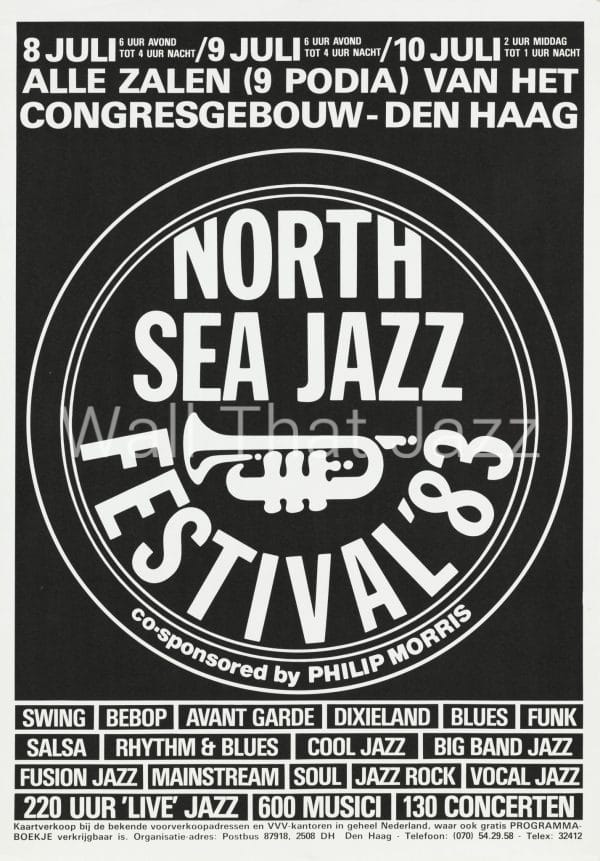 North Sea Jazz Artist Poster 1983 Logo