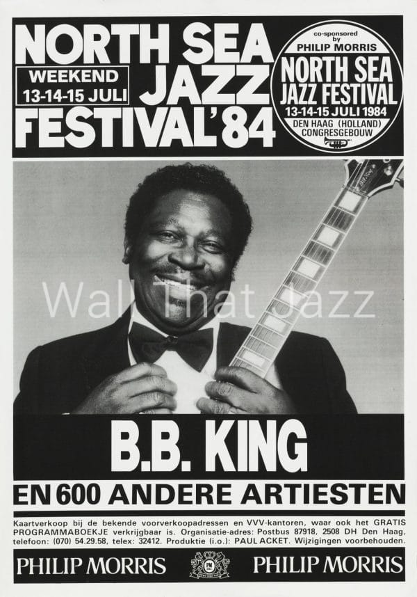 North Sea Jazz Artist Poster 1984 BB King