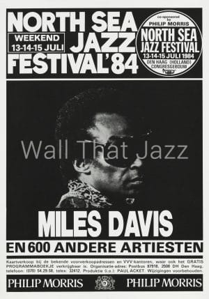 North Sea Jazz Artist Poster 1984 Miles Davis