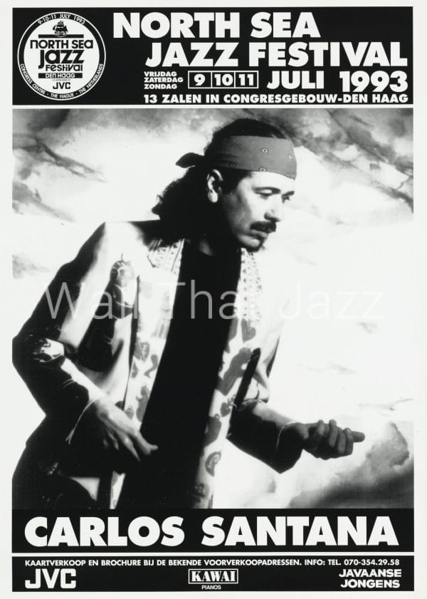 North Sea Jazz Artist Poster 1993 Carlos Santana