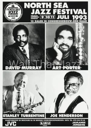 North Sea Jazz Artist Poster 1993 Mozaique David Murray