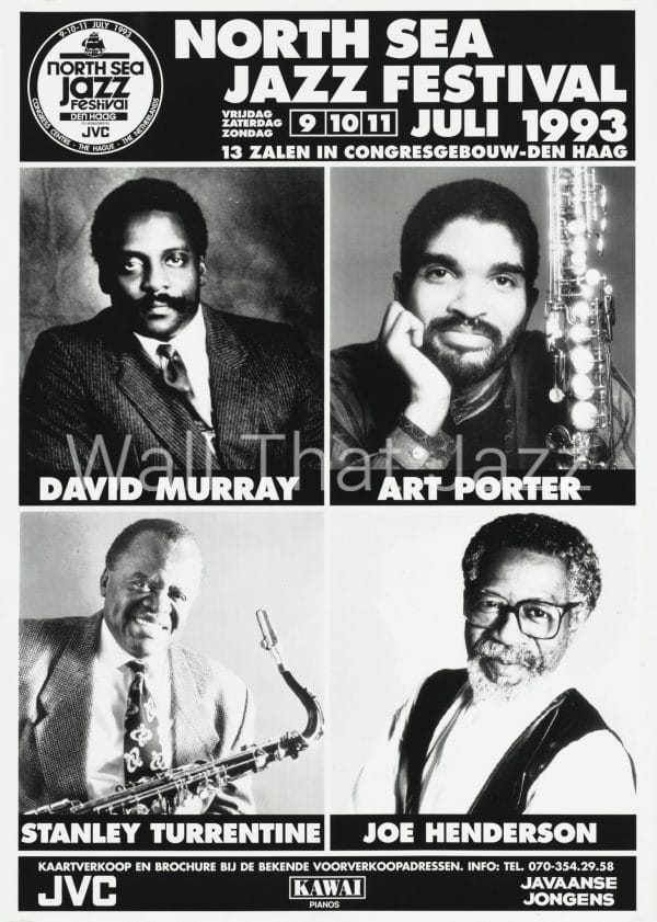North Sea Jazz Artist Poster 1993 Mozaique David Murray