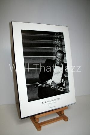 laminage jazz poster Louis Armstrong B. Willoughby
