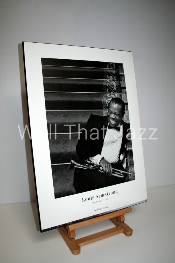 laminage jazz poster Louis Armstrong B. Willoughby