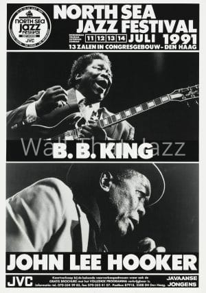north sea jazz artist poster 1991 bbking john lee hooker