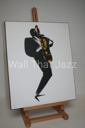 Laminage poster Gitane saxophoniste