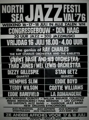 North Sea Jazz Artist poster 1976 Programma vrijdag