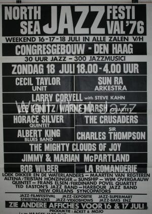 North sea Jazz Artist Poster 1976 Zondag