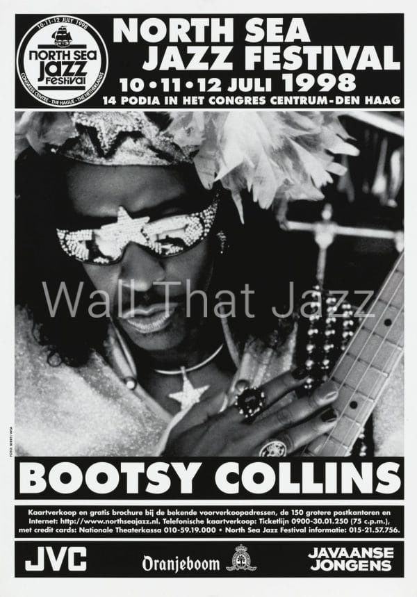 North sea Jazz Artist poster 1998 Bootsy collins