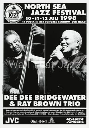 North sea Jazz Artist poster 1998 dee dee Bridgewater & ray Brown trio (€