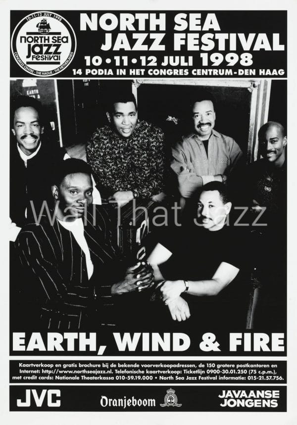 North sea jazz Artist poster 1998 earth,Wind&Fire