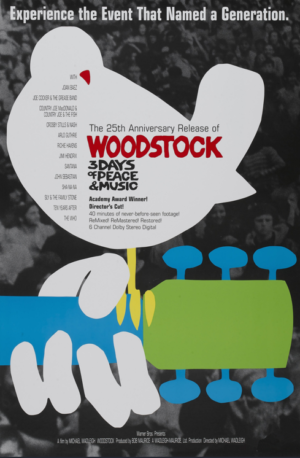 Laminage Film Poster Woodstock 25th anniversary
