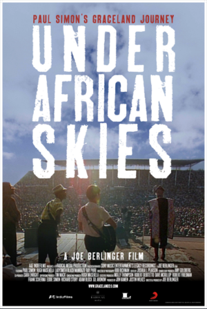 Laminage Film Poster Paul Simon Under African Skies