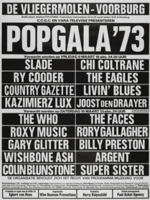 Laminage Concert Poster PopGala '73