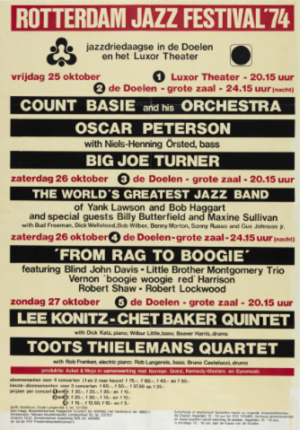 Laminage Poster Rotterdam Jazz Festival 1974
