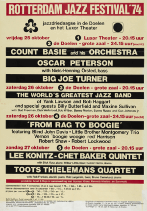 Laminage Concert Poster Rotterdam Jazz Festival '74